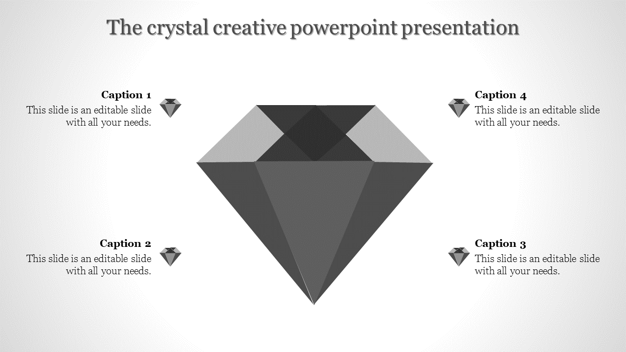 creative powerpoint presentation-The crystal creative powerpoint presentation-Gray